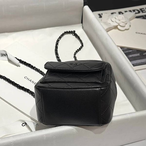 【オールブラックでかっこいい♪】シャネル バックパック コピー AP4322
