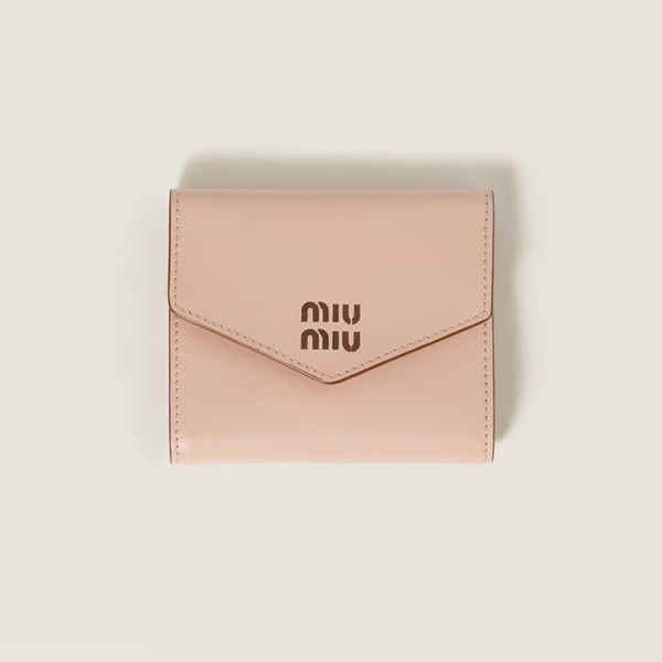 ミュウミュウ レザー スモール 三つ折り 財布 3色 miu221555