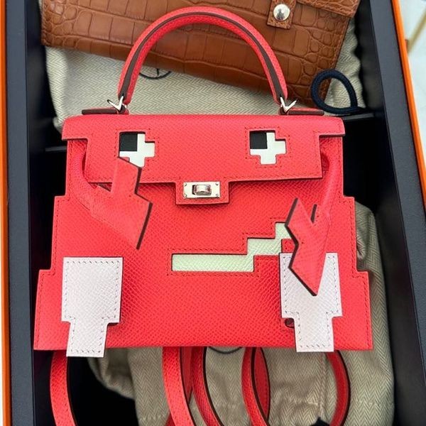 エルメス ケリードールピクト スーパーコピー ピンク系 h02065