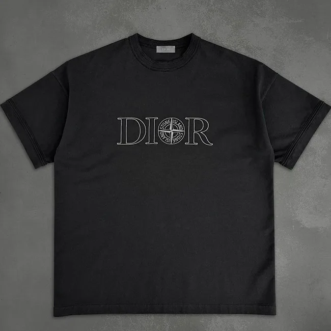ディオール ストーンアイランド クルーネック Tシャツ 493J638B0554