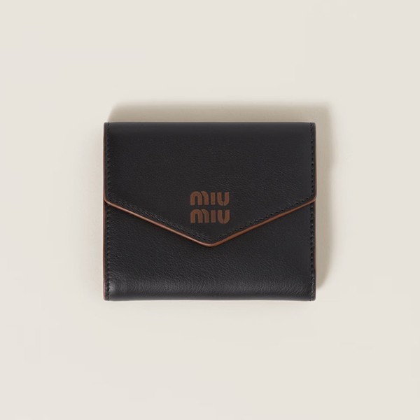 ミュウミュウ レザー スモール 三つ折り 財布 3色 miu221555