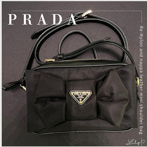 プラダ Re-Nylon ショルダーバッグ1BH166_RP0C【環境貢献できる】リボン♪