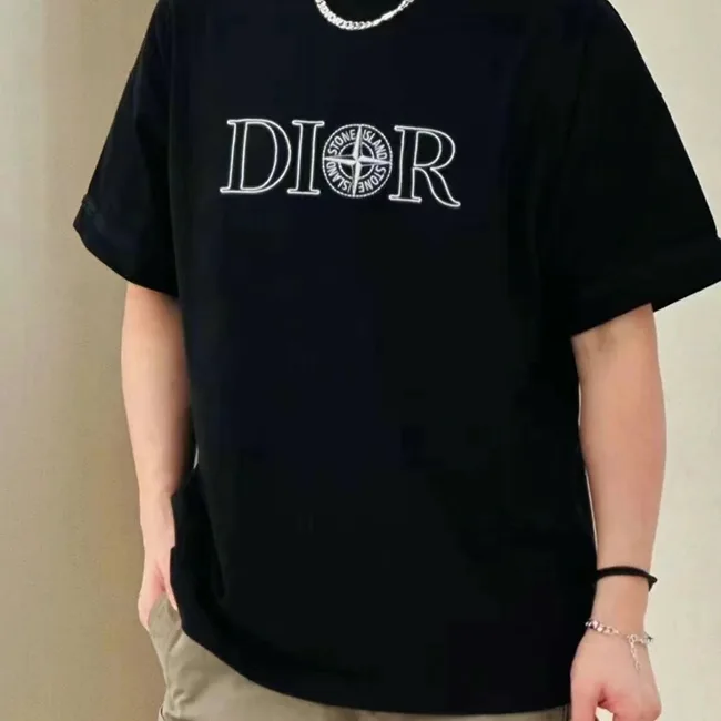 ディオール ストーンアイランド クルーネック Tシャツ 493J638B0554