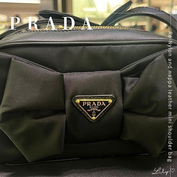 プラダ Re-Nylon ショルダーバッグ1BH166_RP0C【環境貢献できる】リボン♪