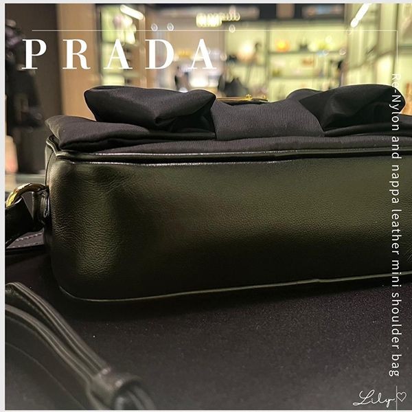 プラダ Re-Nylon ショルダーバッグ1BH166_RP0C【環境貢献できる】リボン♪