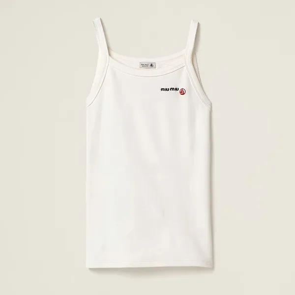 Petit Bateau X ミュウミュウ パロディ ストレッチジャージー トップ rg666528