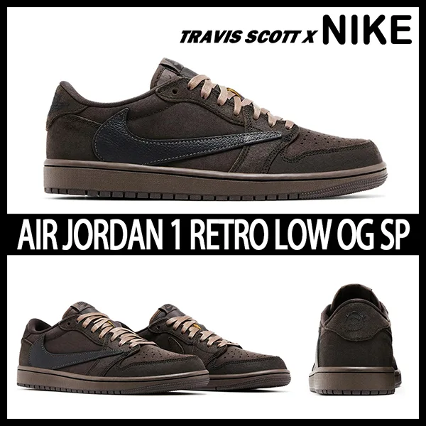 追跡付ナイキ Travis Scott エアジョーダン1 偽物 トラヴィススコット ジョーダンワン DM7866-202