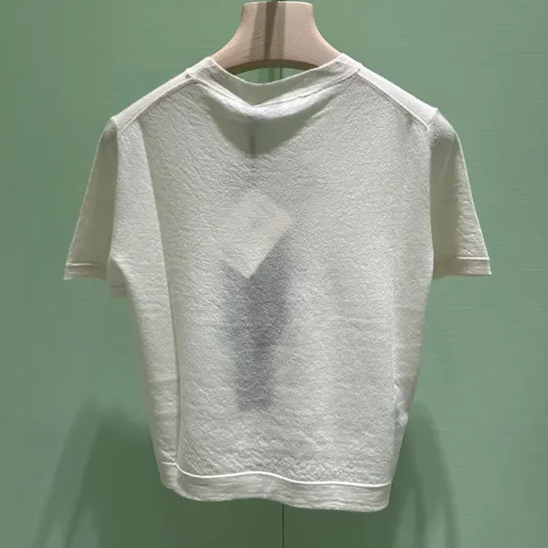 数量限定版！プラダ カシミヤ インターシャ Tシャツ ウィメンズ P24M2M