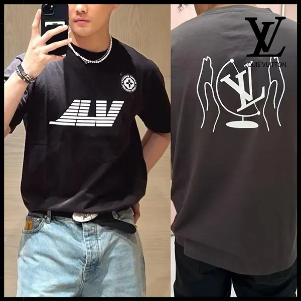 ルイヴィトン ウォッシュド プリンテッド Tシャツ 1AHCL9