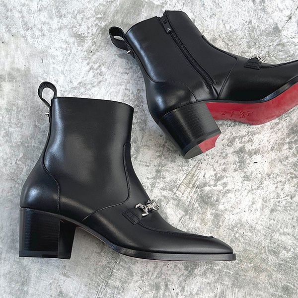 使い勝手良し☆クリスチャン ルブタン MAYERSWING FLAT CALF ブーツ 偽物 cl25310