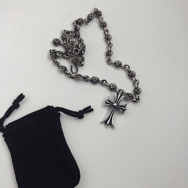 クロムハーツ ネックレス 偽物 ＣＨクロス＆1ボールチェーン 20" 50cm chromehearts2025