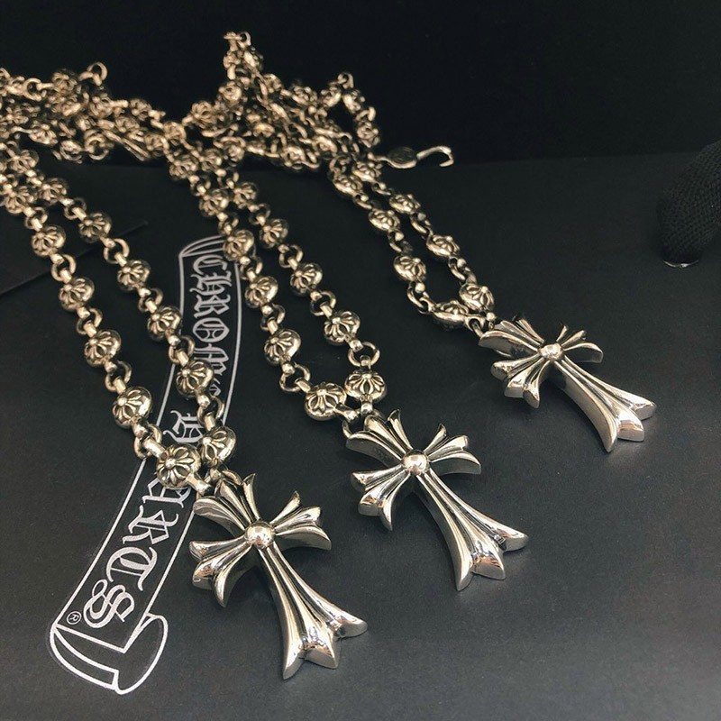 クロムハーツ ネックレス 偽物 ＣＨクロス＆1ボールチェーン 20" 50cm chromehearts2025
