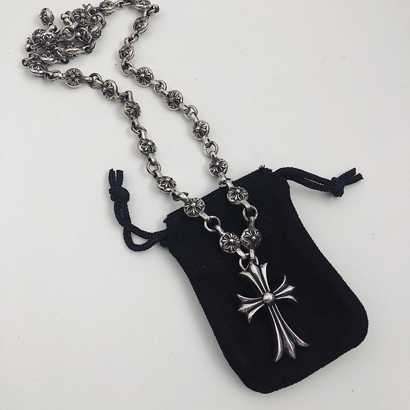 クロムハーツ ネックレス 偽物 ＣＨクロス＆1ボールチェーン 20" 50cm chromehearts2025