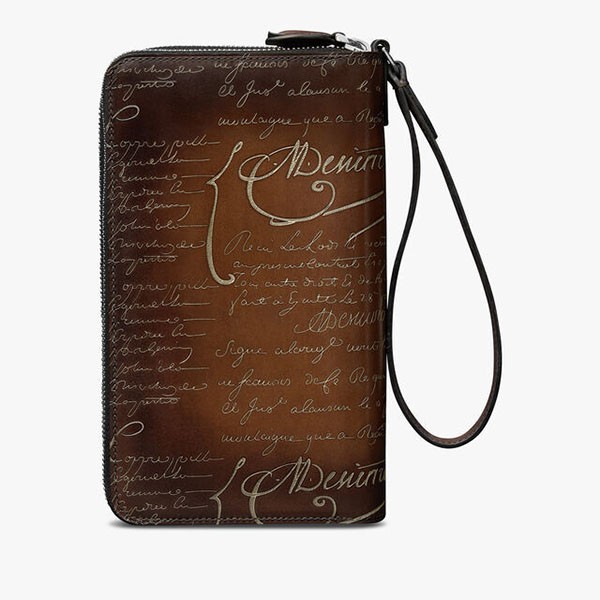 ベルルッティ  偽物 BERLUTI GOLD/SILVER パティーヌ タリ ロング ジップウォレット