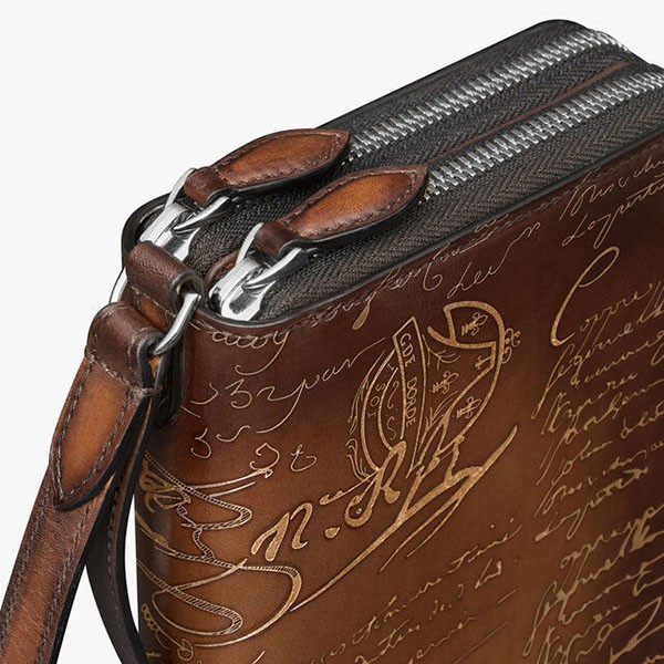 ベルルッティ  偽物 BERLUTI GOLD/SILVER パティーヌ タリ ロング ジップウォレット