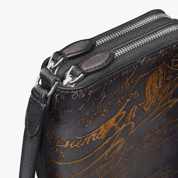 ベルルッティ  偽物 BERLUTI GOLD/SILVER パティーヌ タリ ロング ジップウォレット