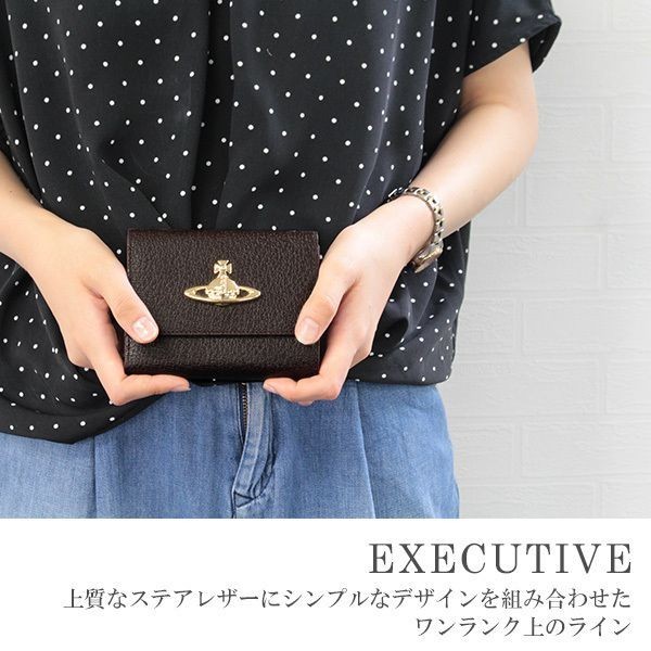 ヴィヴィアン 偽物 財布 二つ折り レディース 折り財布 がま口 本革 4色 EXECUTIVE 3218C92