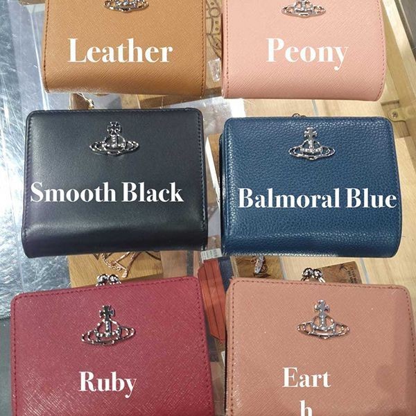 ヴィヴィアン 財布 偽物 SAFFIANO BALMORAL がま口財布