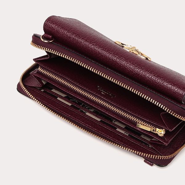 使い勝手抜群♡ヴィヴィアン  財布 偽物 EXECUTIVE ショルダー付長財布 502514104