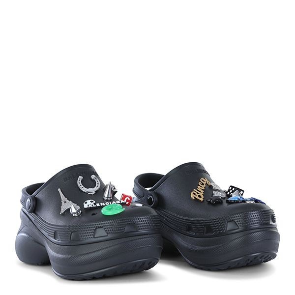 バレンシアガ CROCS サンダル コピー ロゴ ミュール JIBBITZ ラバー