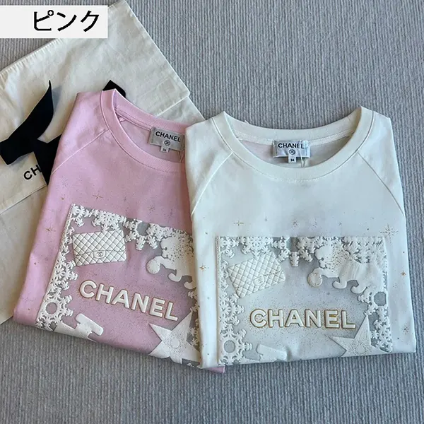 お洒落◆シャネル ロゴTシャツ スーパーコピー 半袖 w25031303