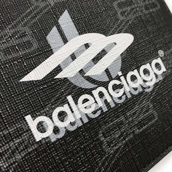 バレンシアガ 二つ折り財布 コピー BBモノグラム メンズ 594315 2AAQT 1069