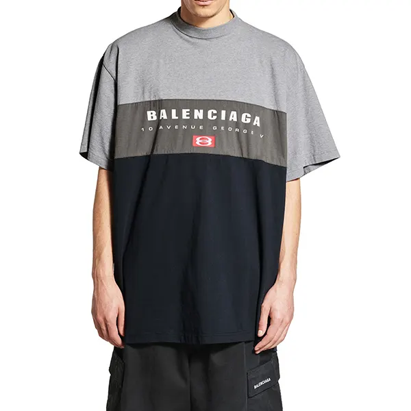確保済み！バレンシアガ Tシャツ n級品 ロゴ 半袖 ブロック 744439TSVB11300