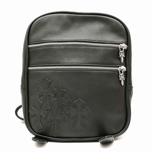 クロムハーツ TAKA タカバッグ 偽物 リュックサック バックパック セメタリークロスパッチ ガンスリンガー ブラック ch25337