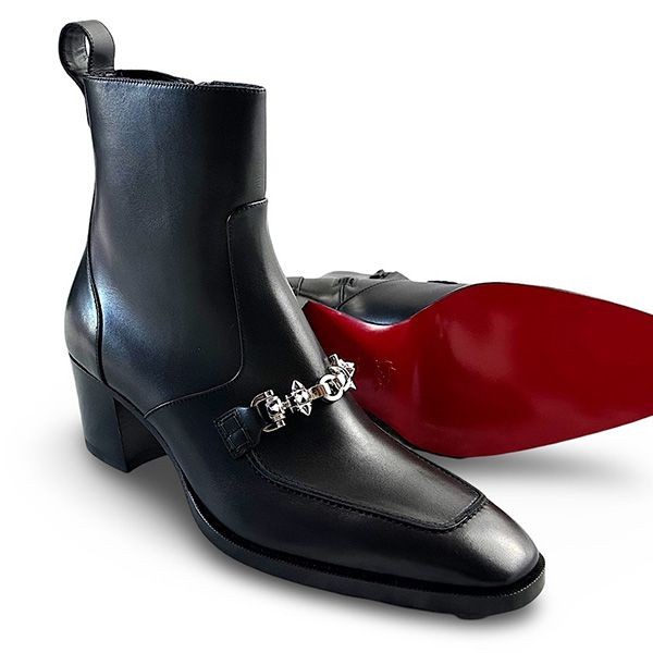 使い勝手良し☆クリスチャン ルブタン MAYERSWING FLAT CALF ブーツ 偽物 cl25310