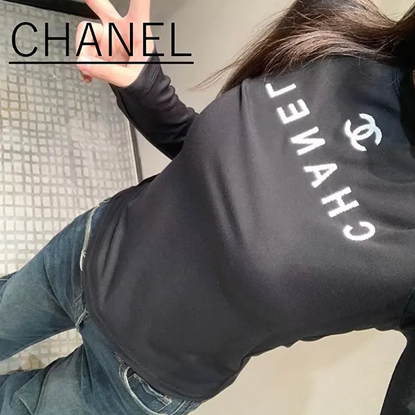 シャネル トップス Tシャツ 偽物 CCロゴ w25031301