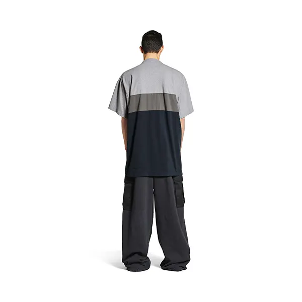 確保済み！バレンシアガ Tシャツ n級品 ロゴ 半袖 ブロック 744439TSVB11300
