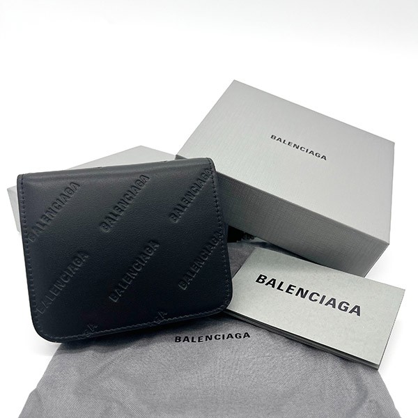 バレンシアガ 二つ折り財布 コピー BLACK 594216 2AAXQ 1000