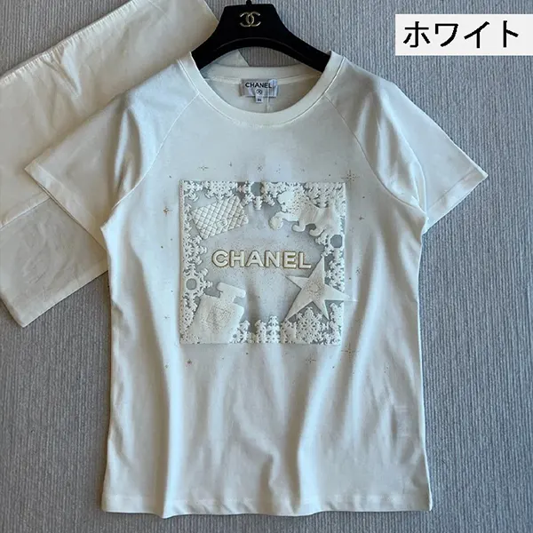 お洒落◆シャネル ロゴTシャツ スーパーコピー 半袖 w25031303