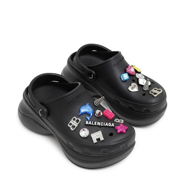 厚底☆バレンシアガ Crocs ミュール 偽物 Jibbitz