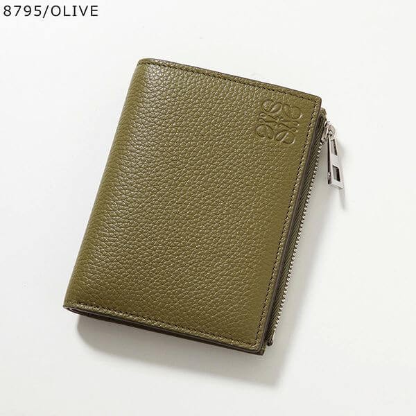 即発 可愛い☆ロエベ スリム コンパクト 二つ折り財布 0010899052