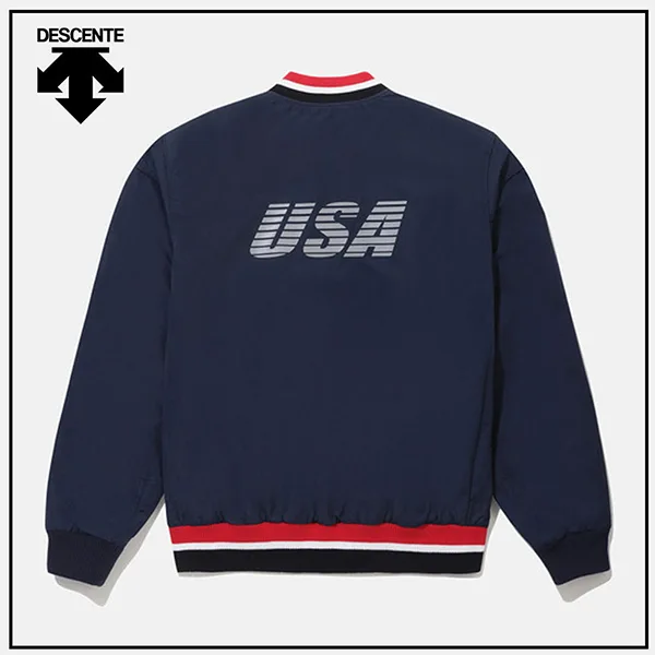 デサント n級品 USATスタジアム・バーシティ ジャケット dst0008