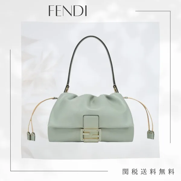 フェンディ マンマバゲットバッグ 偽物 グリーン 8BR833AQ0DF1SK5