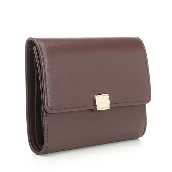 ミュウミュウ フレンチウォレット 折り財布 偽物 5MH040 2CVXF0NBL