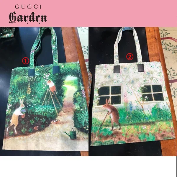定番人気★グッチ ガーデン 偽物 コラボ トートバックcanvas Menagerie 25329