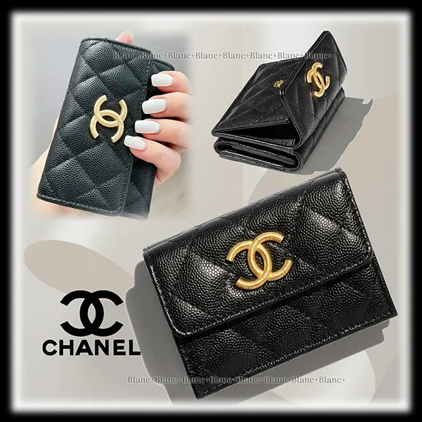 シャネルスモール フラップウォレット コピー♡使いやすい３つ折り財布 AP3518-B19362-94305