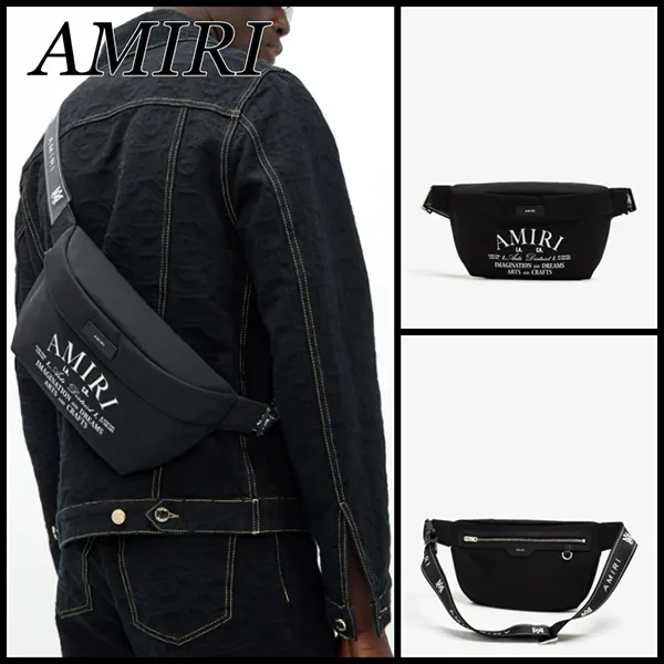 人気◆アミリ 並行輸入品◆ロゴ ナイロン ベルトバッグ ami666326
