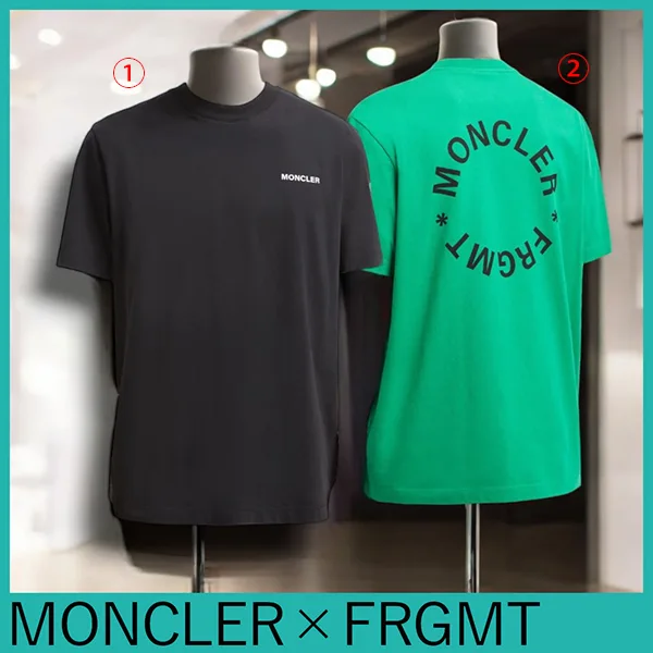 ★モンクレール × FRGMT★マキシ ロゴ コットン Tシャツ 偽物 2色 M3265999