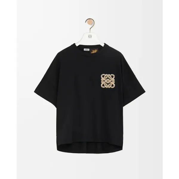 超入手困難ロエベ ボクシーフィット ロゴ Tシャツ S616Y22X59