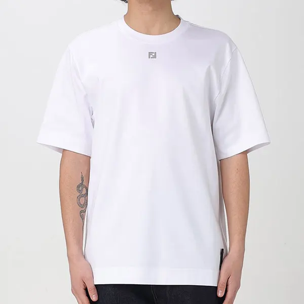 限定希少☆フェンディ FFロゴ コットン Tシャツ スーパーコピー FY0936ARYYF0QA0