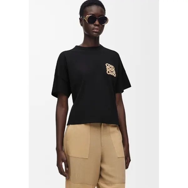 超入手困難ロエベ ボクシーフィット ロゴ Tシャツ S616Y22X59