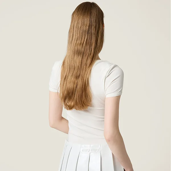 超人気【ミュウミュウ】Petit Bateau ミュウミュウ スリムTシャツ 偽物 MJN563