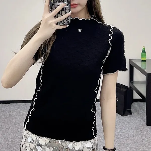 シャネル CCロゴ トップス 偽物 P79434 V71494