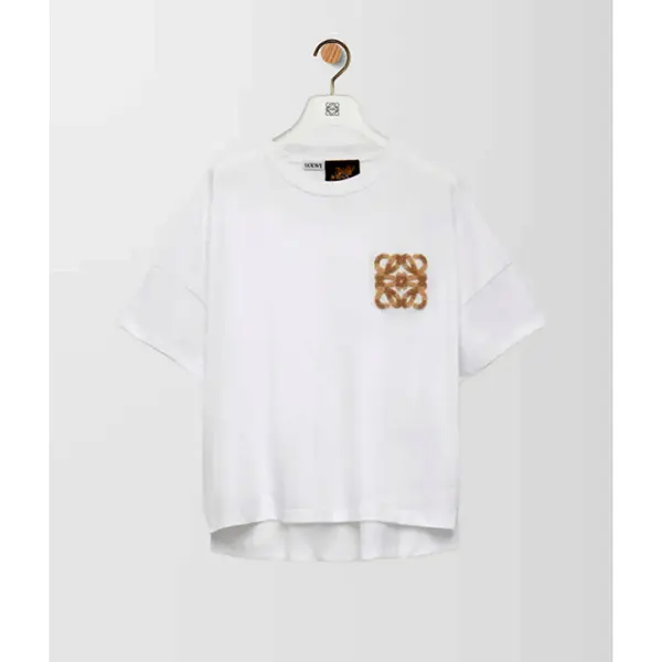 超入手困難ロエベ ボクシーフィット ロゴ Tシャツ S616Y22X59