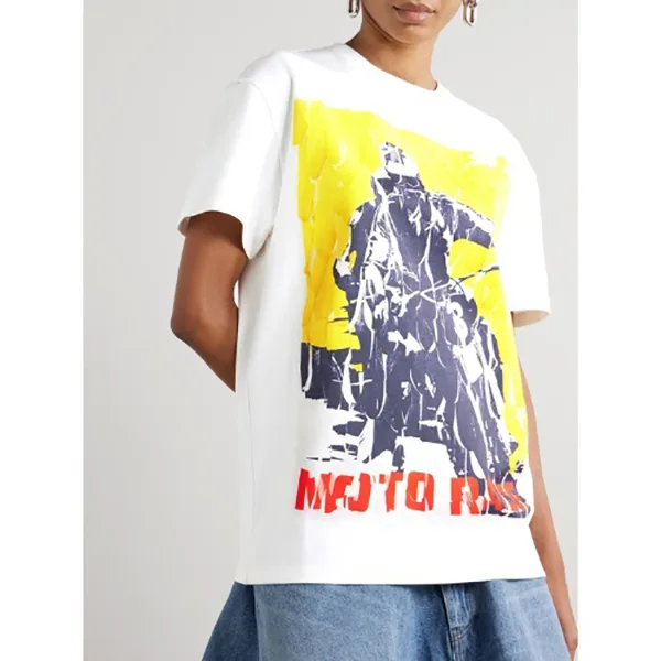 速達発送ロエベ リラックスフィット Tシャツ 偽物 コットンブレンド S540Y22X68