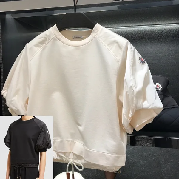 追跡付きで安心届け◆【モンクレール】パフスリーブTシャツ 激安☆2色 K10938C0